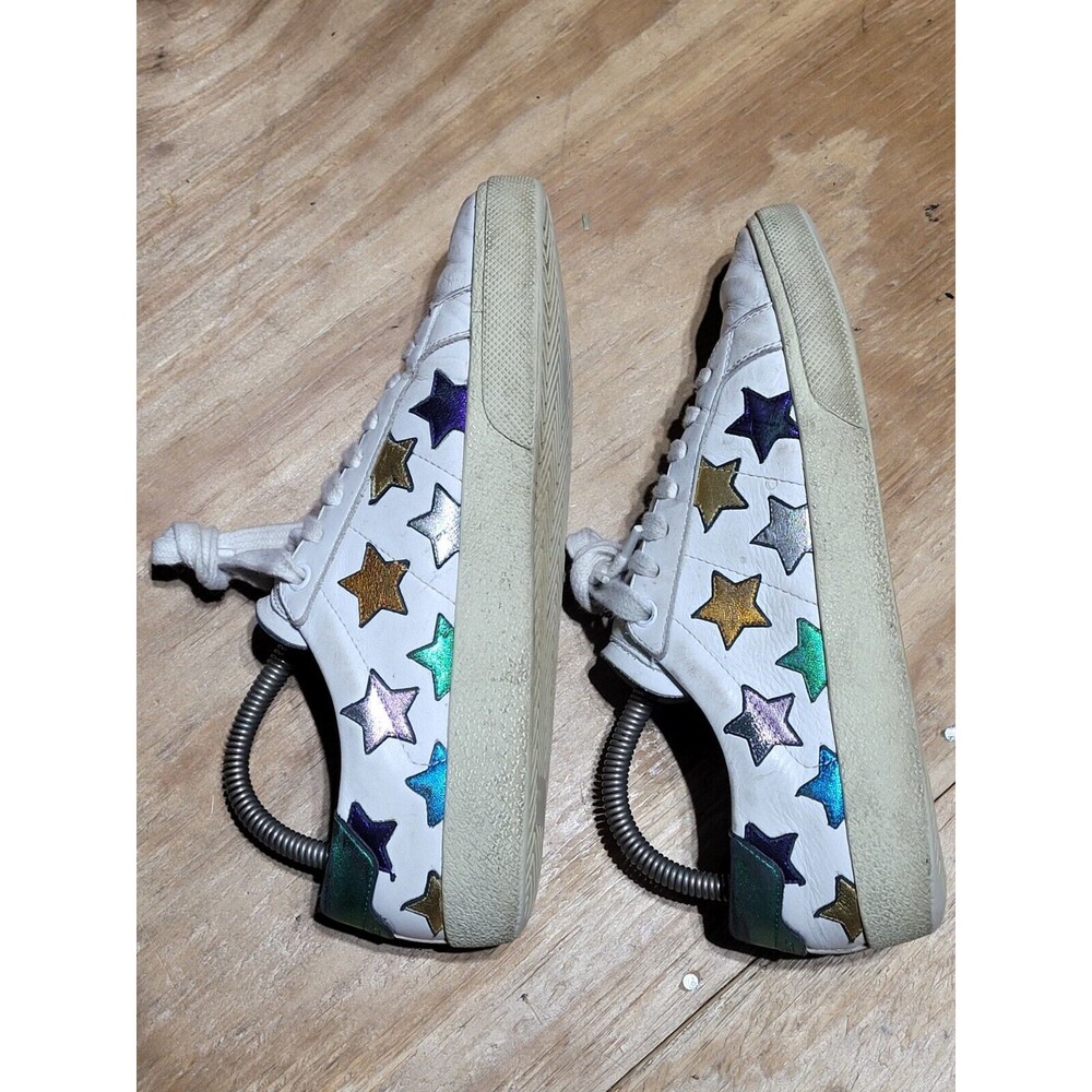 Saint Laurent Court Classic SL-06 Metallic California Low Multi Stars Women 37 - Picture 6 of 14